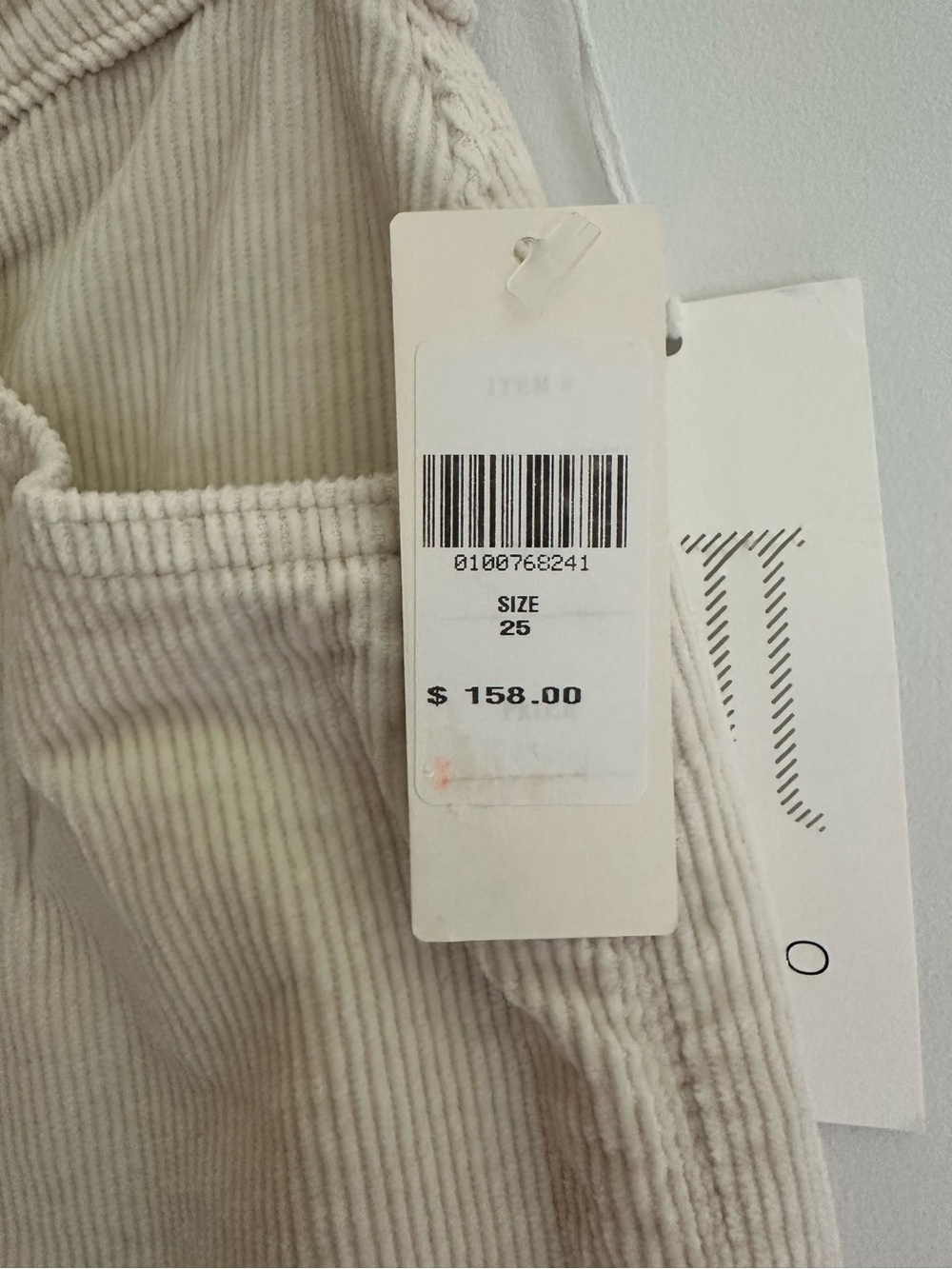 Pilcro (Anthropologie) Rylan Cream Wide-Leg Corduroy Flares - Picture 7 of 8